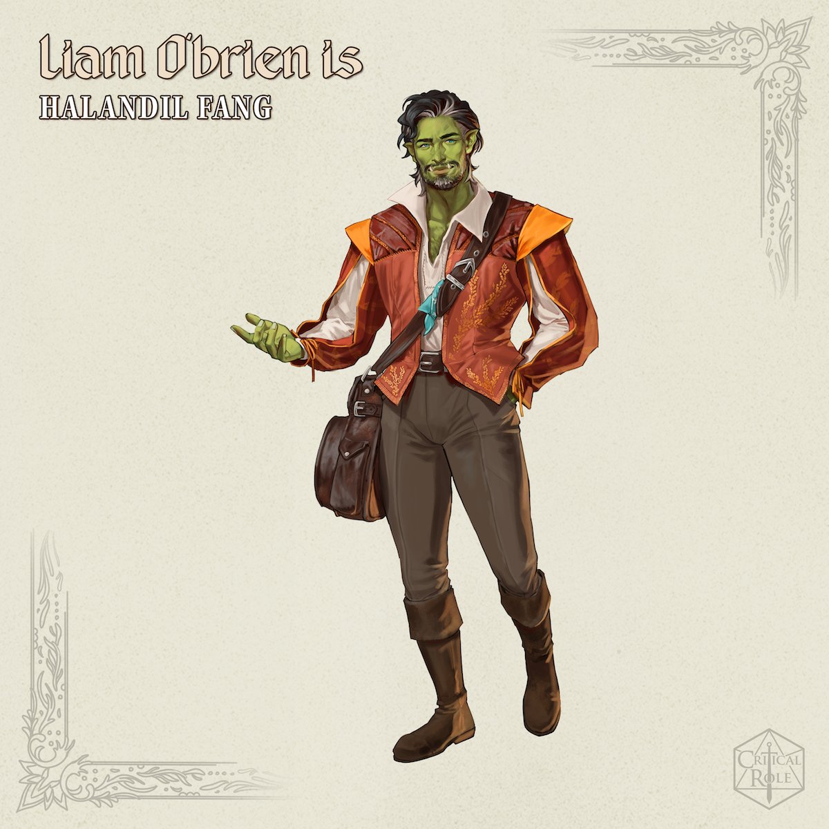 WHOSE LEGENDS WILL BE WRITTEN IN ARAMÁN? ⚔️ 🧭 🪶 👀

@voiceofobrien is HALANDIL FANG - #CriticalRole Campaign 4 begins this OCTOBER 2ND! 🏛

[ Artwork by <a href="/_solelle/">Loren 🎏 MOVED TO BSKY & IG</a>, with additional art and consultation by <a href="/agarthanguide/">Hannah</a> 🎨✨]