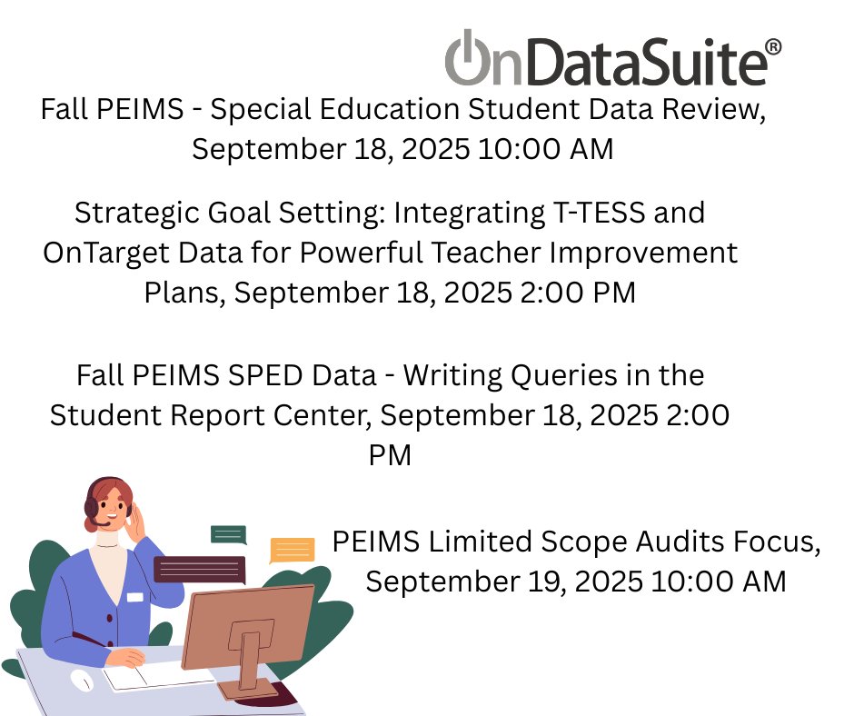 🎯 Ready to level up your ODS skills?
We’ve got a slew of trainings happening this week—don’t miss out!
✨ Head to your OnDataSuite Training tab and snag your spot today!