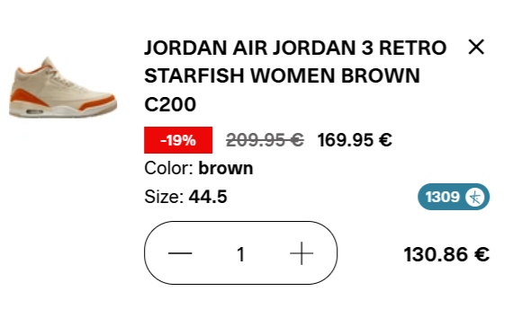 raffle_sneakers's tweet photo. DEAL ALERT

Air Jordan 3 Retro Starfish  on Kickz

Use code MJMONDAY and pay 130,86€ only !

DE: https://t.co/EfoCI4TWfK
GB: https://t.co/mK0KV9M1f3
FR: https://t.co/bgtaut0BXE
IT: https://t.co/FbwVuKXE6T
NL: https://t.co/vFGtM83xNL https://t.co/iwNCIZ7Y9F