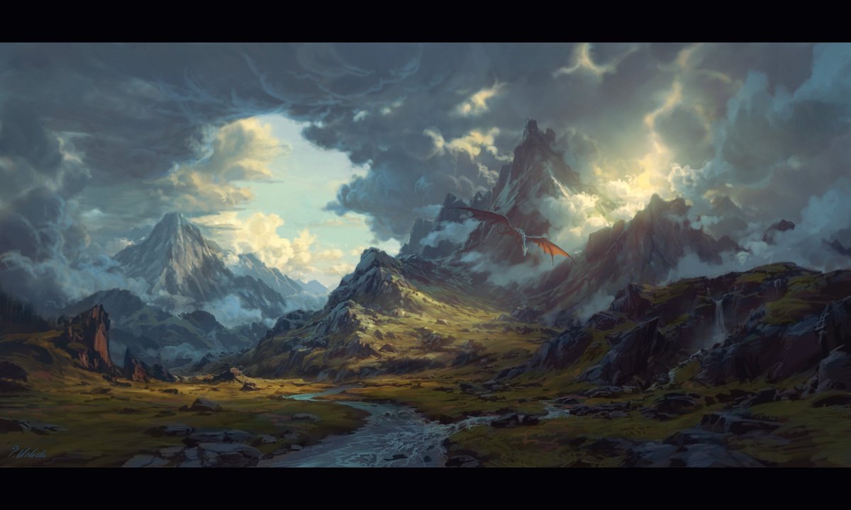 Soma landscape paintings from the last year or two.