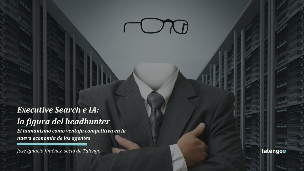 En la era de la #IA, lo humano es la verdadera ventaja competitiva.

@JimenezTALENGO, socio de <a href="/TalengoINT/">Talengo INT</a>, reflexiona sobre el papel del #headhunter en la nueva economía de los agentes.

👉 Descubre el artículo aquí: talengo.com/executive-sear…

#ExecutiveSearch #Talento