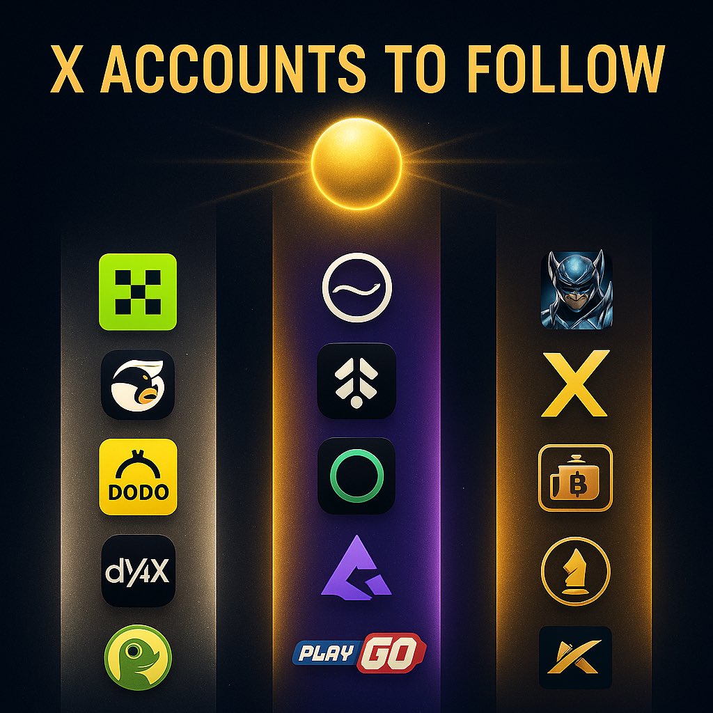 MaxCrypto888's tweet image. 1/
Web3 runs on 3 pillars: Liquidity, Innovation &amp;amp; Community.
Together they power the networks, apps &amp;amp; culture that define crypto today.
Here are the X accounts you should follow 🧵👇

#Web3 #Crypto