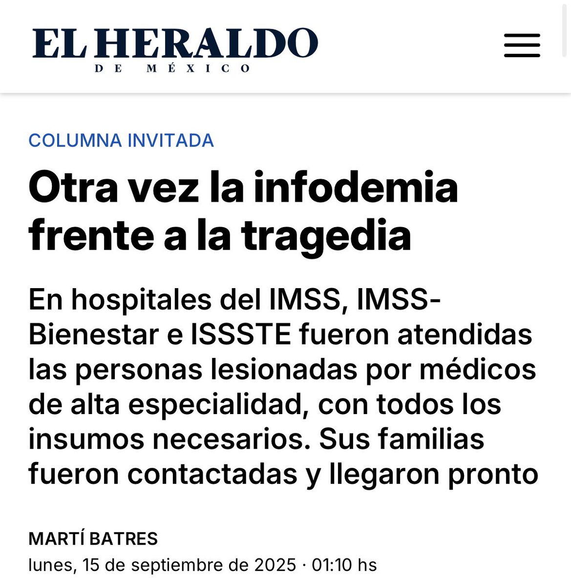 Aunque con menor impacto, la infodemia se dejó sentir otra vez frente a la tragedia. Esta vez, ante los lamentables hechos sucedidos en el Puente de la Concordia.

La mayoría de comunicadores informó con objetividad. Pero algunos difundieron noticias falsas.