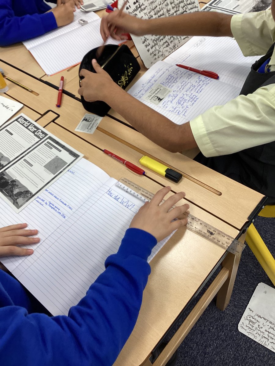 StMaryB17's tweet photo. In #History, #Y6 are investigating the causes of WW1. They're creating a fact file using their own research. #RRSA #Art28 https://t.co/z7NmT9Zv24
