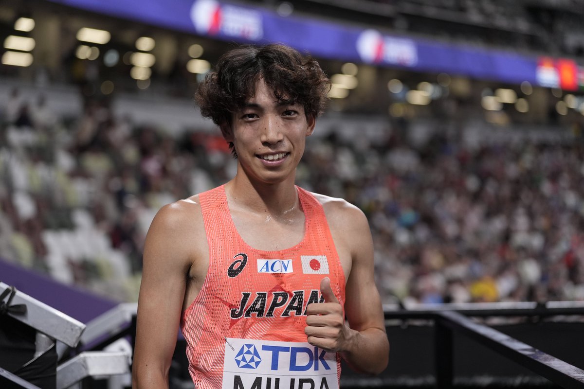 東京世界陸上 男子3000mSC 8位 三浦龍司（SUBARU）8分35秒90 自身3度目