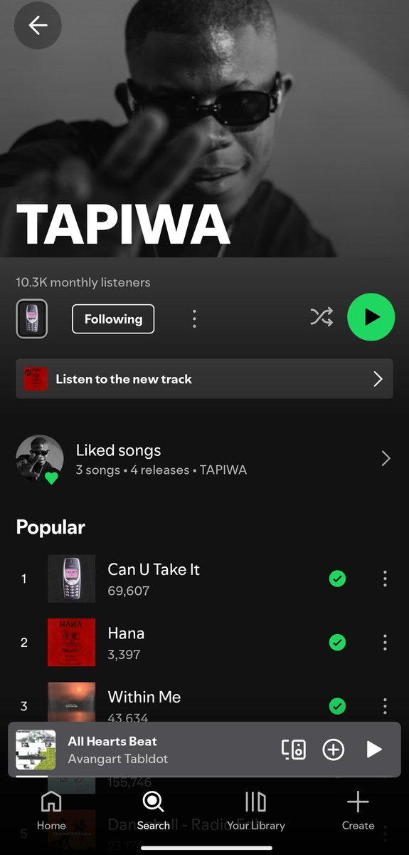 Bit by bit we're growing. Thank you so much for all your support and for listening to my likkle music. More on the way 🥹 👉🏿👈🏿