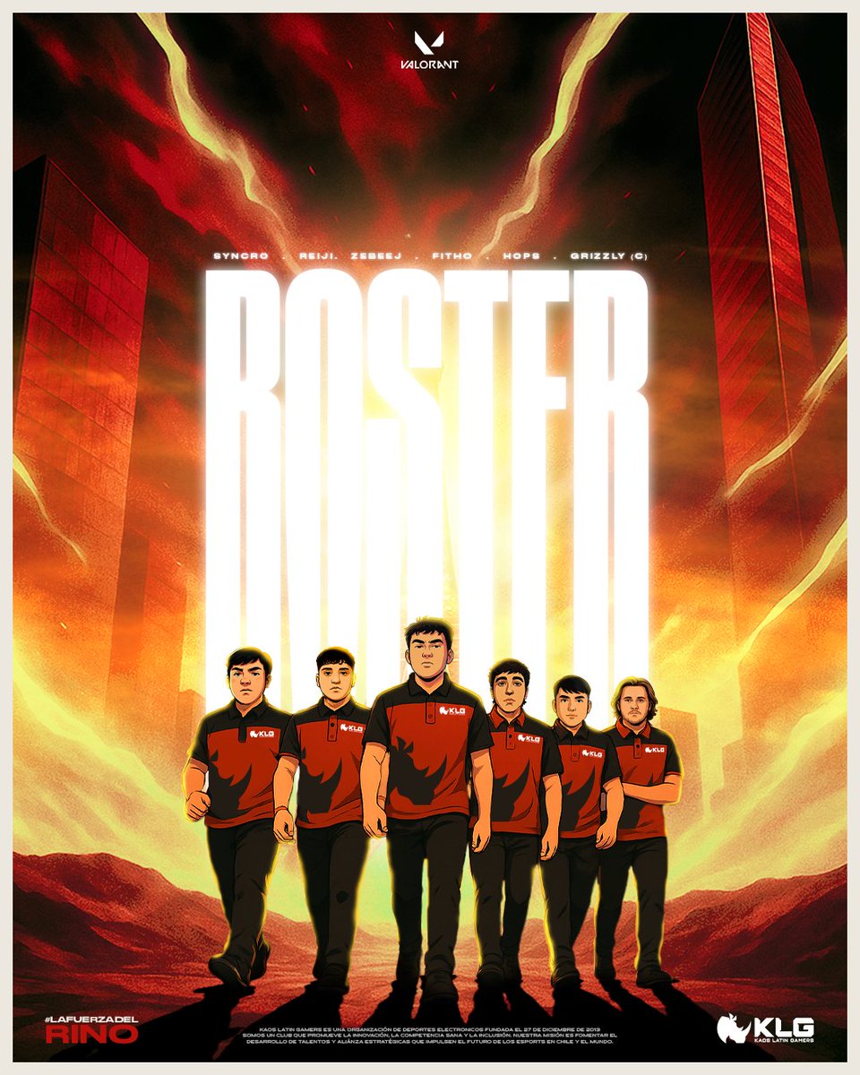 🦏CERRANDO LA TEMPORADA🫡

Con el VALORANT Champions 2025 en curso, comenzamos a proyectar lo que será el próximo ciclo competitivo👊🏽

<a href="/SyncroFps/">Syncro</a> <a href="/reijifps/">reiji</a> <a href="/Zebeej1/">zBj</a> <a href="/Fithozin/">ft9999</a> <a href="/hopsvlr/">hops</a> y el profe <a href="/grizzly4real/">grizzly</a> han defendido con pasión los colores del rinoceronte🔥

🗓️¿CUÁNDO