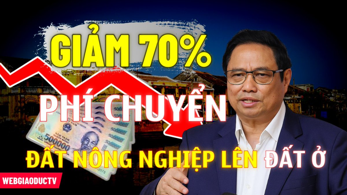 NguyenTam626's tweet photo. Phí Chuyển Đất Nông Nghiệp Sang Đất Ở Giảm 70%.Trong bối cảnh Việt Nam không ngừng hoàn thiện và điều chỉnh chính sách quản lý đất đai nhằm đáp ứng nhu cầu phát triển kinh tế – xã hội đồng thời gắn liền với đời sống thực tiễn của người dân, một thông tin vừa được công bố trong tháng 9 năm 2025 đã thu hút sự quan tâm đặc biệt: dự kiến ban hành nghị quyết giảm mạnh tiền chuyển đổi đất nông nghiệp sang đất ở, chỉ còn 30% so với mức đang áp dụng. Quyết định này không chỉ được coi là bước ngoặt quan trọng trong chính sách đất đai, mà còn mang ý nghĩa thiết thực, giúp người dân tháo gỡ gánh nặng tài chính, đồng thời thúc đẩy cơ chế thu tiền sử dụng đất trở nên hợp lý, minh bạch hơn. Với bước đi này, nhà nước vừa tạo điều kiện thuận lợi cho người dân phát triển tài sản, vừa góp phần định hình thị trường bất động sản theo hướng công bằng và bền vững.
@NguyenTam626 #batdongsan