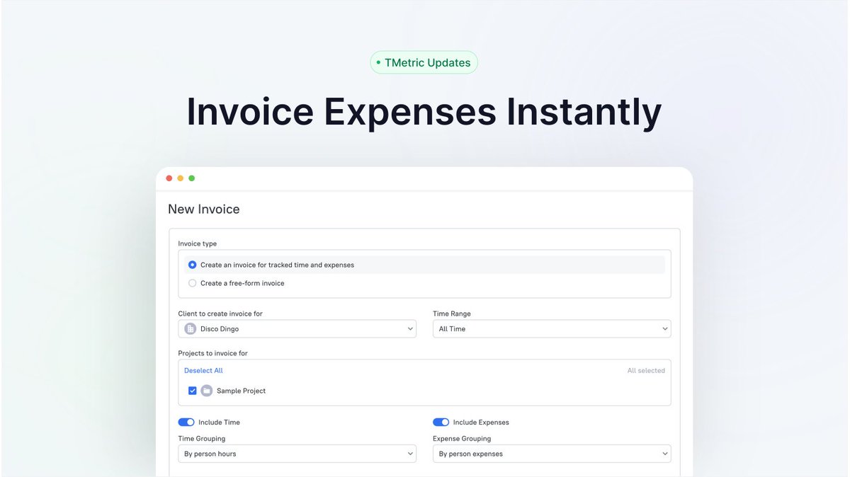 TMetric_Timer's tweet image. 🚀 New in #TMetric: Expenses just got powerful. Track everything, from transport to software, add categories, filter by project, and bill clients directly for costs. Turn expenses from “cost” into “part of the deal.”
Learn more 👉 blog.tmetric.com/turn-expenses-…