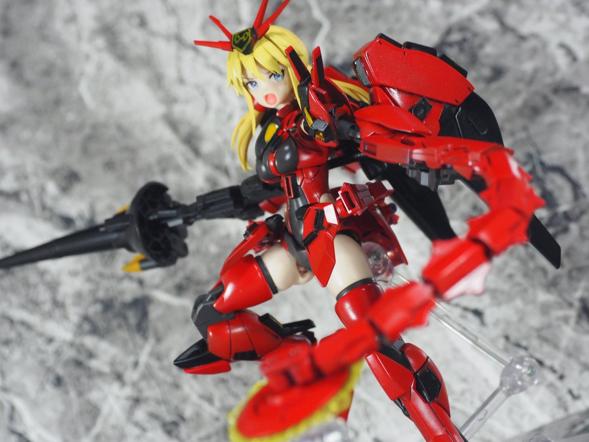 1995_gandam's tweet image. #MS少女
#30MS
ビギナギナⅡちゃん、完成です
木星決戦仕様ギナⅡを見立てとスクラッチでMS少女化しました