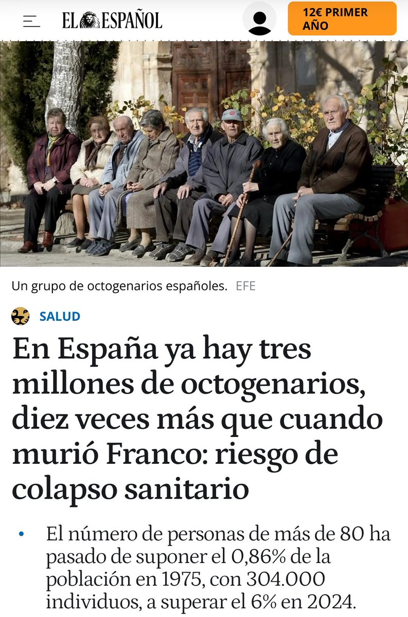 El problema no són els tres milions de persones que han cotitzat tota la seva vida, el problema són més de tres milions de nouvinguts que NO cotitzaran mai. No sigueu més fills de puta del que ja sabem que sou.