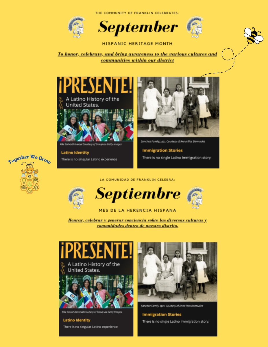 Aduncanson_FTPS's tweet image. September 15th marks the beginning of Hispanic Heritage Month! @Principal_Stein @VPSikorski_FTPS 

Click the this link to learn more:
latino.si.edu/exhibitions/pr…

Click this link to a quick info video: youtube.com/watch?v=9tmJmc…