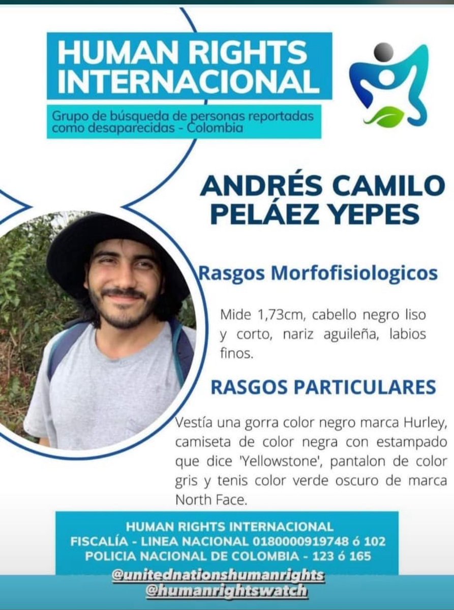 #DondeEstaCamilo #AndresCamiloNoAparece Dios 1.156 días sin respuestas! Que desgracias!
