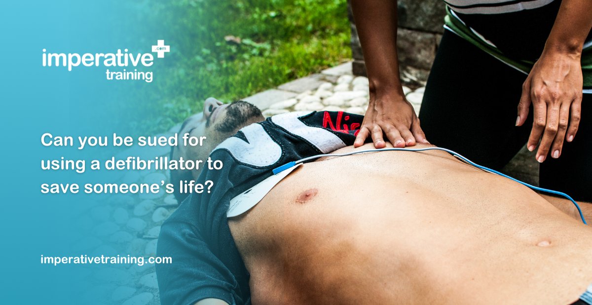 Can you be sued for using a defibrillator on someone in the UK?

hubs.li/Q03Cl10g0
