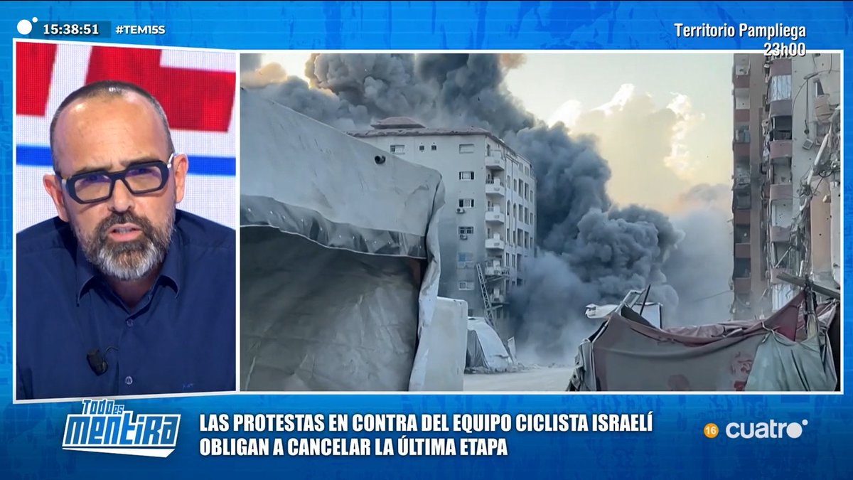 Las protestas en contra el equipo ciclista israelí obligan a cancelar la última etapa

#TEM15S 
cuatro.com/en-directo/