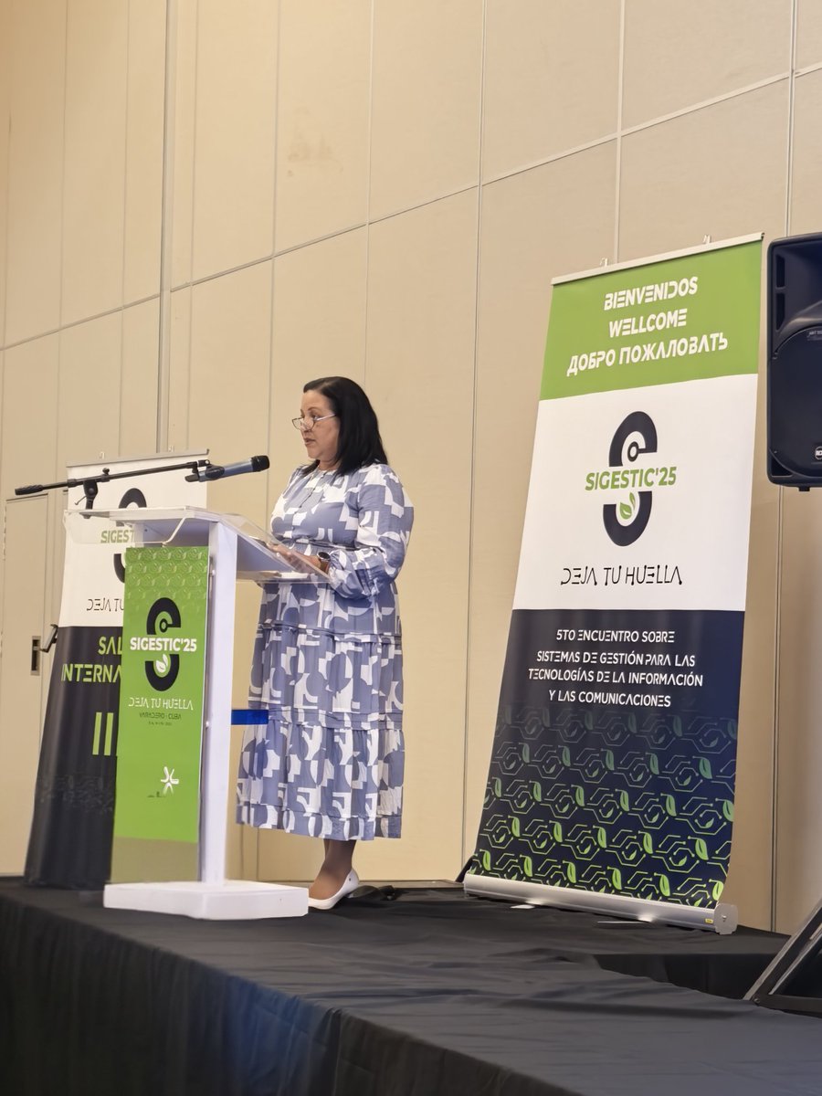 #Cuba 🇨🇺
Conferencia magistral 
Transformación Digital 
Ministra Comunicaciones
5to encuentro Sistemas Gestión TIC