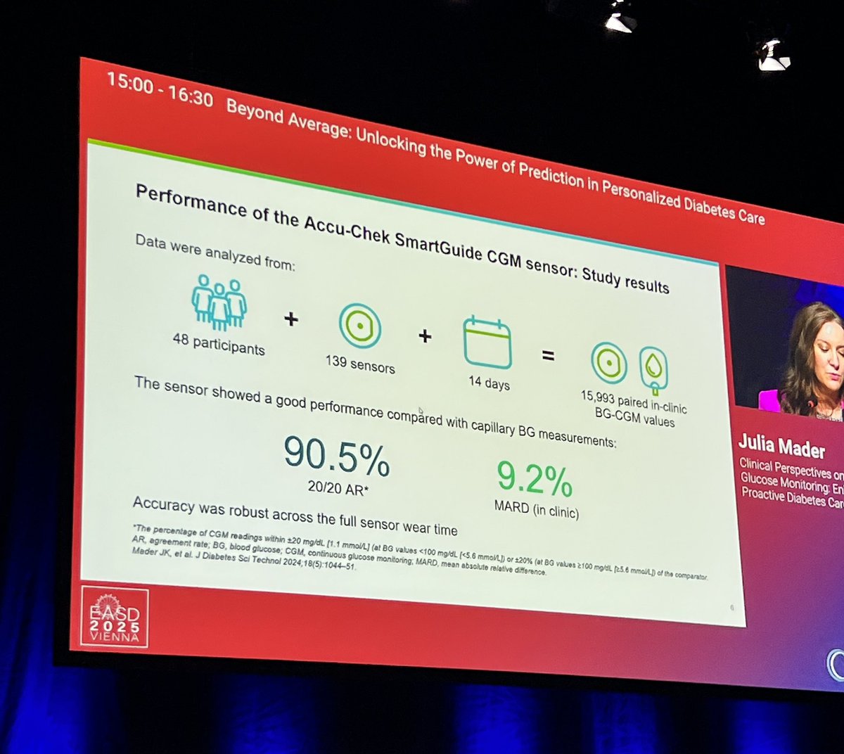 MarceloGonzalez's tweet photo. Ya hay datos en tiempo real del uso del CGM Accu-Chek SmartGuide de Roche. 
#EASD2025 
@MiDiabetes https://t.co/AYgct7H7Hn
