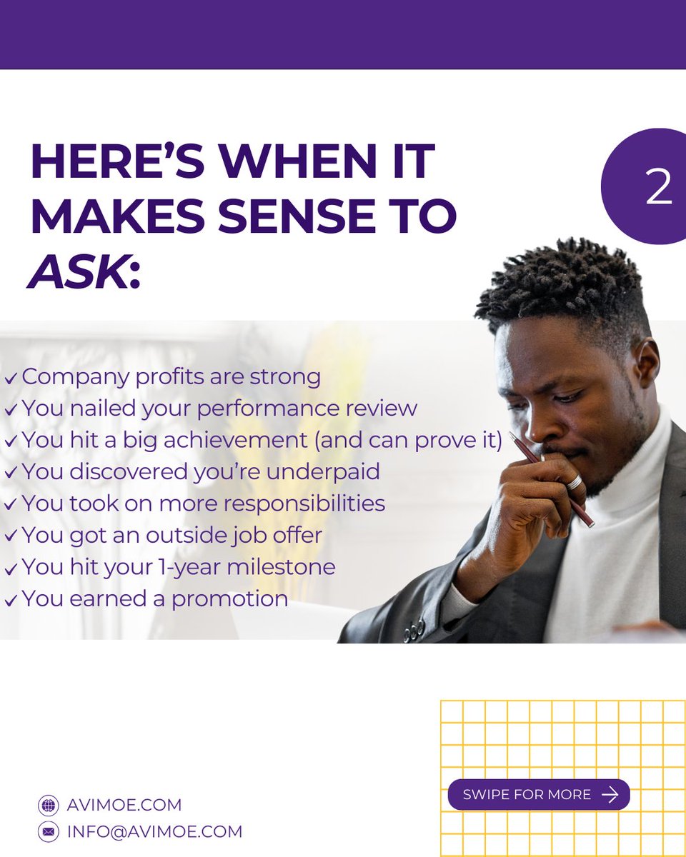 avimoe_wc's tweet image. Asking for a raise isn’t rude — it’s proof you know your worth. 🚀

Get the full blueprint here: monster.com/career-advice/…

#CareerGrowth #KnowYourWorth #SalaryTalks #NegotiationTips #PayRaise #ProfessionalDevelopment #CareerAdvice #LevelUpYourCareer #SalaryNegotiation