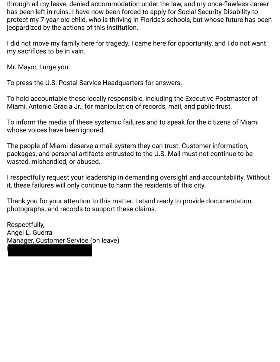ThePostalTruth1's tweet image. I’m documenting &amp;amp; reporting fraud, waste &amp;amp; abuse in the U.S. Mail system. Florida’s citizens deserve safe, reliable service &amp;amp; accountability. Transparency starts now.

#USPS #USPIS #USPSOIG #Congress #Senate #POTUS #NBCNews #CNN #FoxNews #MiamiHerald