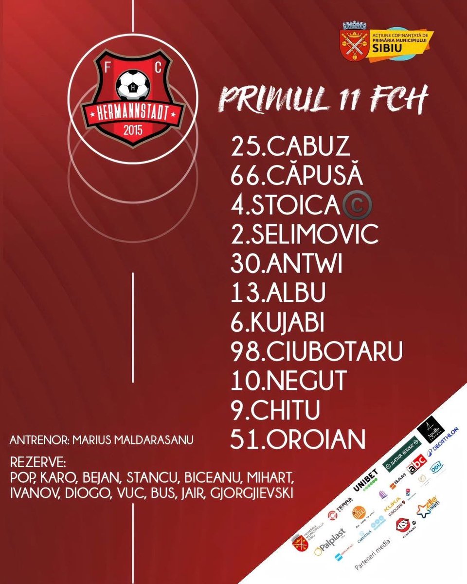 ArmenieFootball's tweet photo. 🇦🇲
Superliga 🇷🇴 : Nana Antwi 🇬🇭🇦🇲 est titulaire avec le FC Hermannstadt pour affronter Unirea Slobozia.
#Antwi https://t.co/2u8apUyqCK