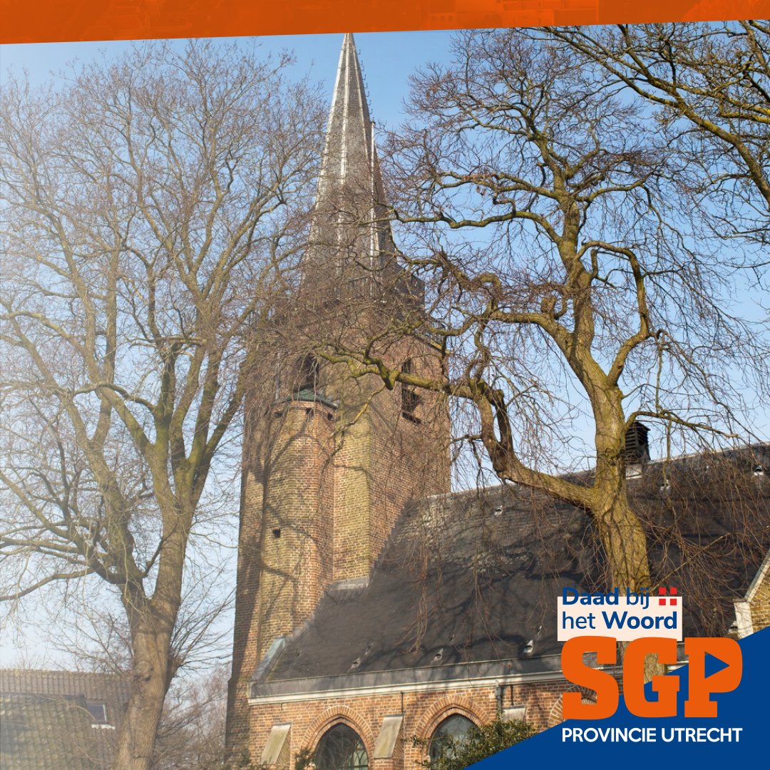 D.V. morgen 16 september van harte welkom voor onze eerste jubileumactiviteit: een tijdrede. We gedenken  en vieren 100 jaar SGP Prov. Utrecht en Maartensdijk. In de dienst hoopt voor te gaan ds. A.J. van Wingerden.

Locatie: Dorpsweg 38, Maartensdijk
Inloop 19.00. Aanvang 19.30.