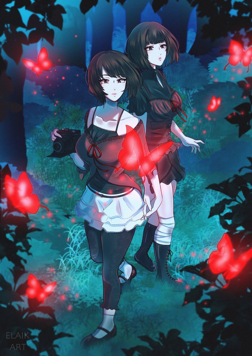 Elaik_art's tweet image. &quot;𝐼 𝑎𝑙𝑤𝑎𝑦𝑠 𝑡ℎ𝑜𝑢𝑔ℎ𝑡... 𝑡ℎ𝑎𝑡 𝑑𝑎𝑦... 𝑖𝑓 𝑜𝑛𝑙𝑦 𝐼 𝑤𝑎𝑠 𝑡ℎ𝑒𝑟𝑒, ℎ𝑜𝑙𝑑𝑖𝑛𝑔 𝑦𝑜𝑢𝑟 ℎ𝑎𝑛𝑑&quot; 🦋

#fatalframe2 #fatalframe2crimsonbutterfly #fatalframe #survivalhorrorgame #ps2games #ps2horror #紅い蝶リメイク