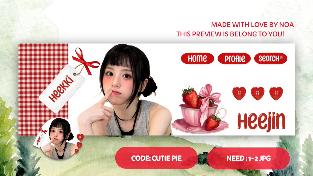 heevin's tweet image. Thanks to abang @Jihuund buat layout gemec tobelina ini ᡣ • . • 𐭩🍓