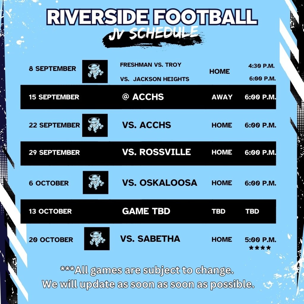 Updated JV Football Schedule
#FN5GL #sweepstakes #tmobile