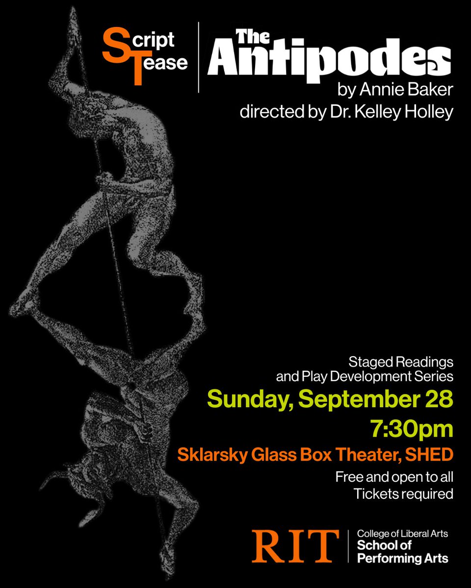 In an ordinary conference room, a group of people have gathered to tell stories as the world ends. 

Tickets to a staged reading of The Antipodes are free, but required. Reserve yours now > eventbrite.com/e/164016080812…