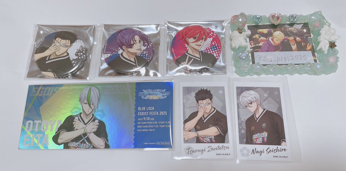 【交換】ブルーロック　ブルロ　エゴイストフェスティバル　エゴフェス　缶バッジ　フォト風カード

【譲】斬鉄/御影/千切/乙夜/凪

【求】チケット風カード潔世一&lt;異種潔世一

郵送のみ
検索からでもお気軽にお声がけくださいませ͈₀̴̶̷ˬ₀̴̶̷)ʾʾ
