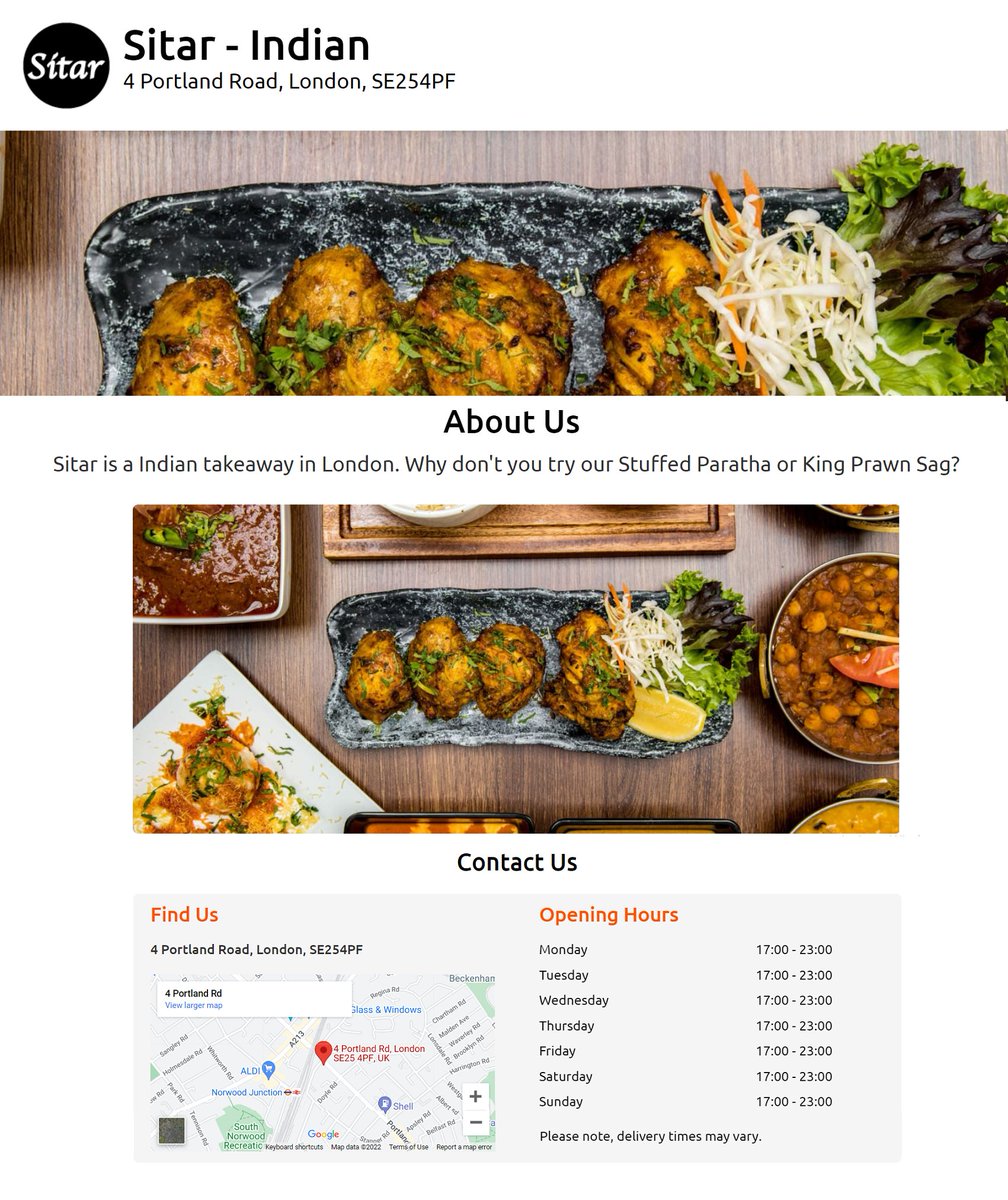 The Sitar Indian takeaway - Curry to your door 7 days a week!! - 0208 654 4291 - sitaronline.co.uk #Curry #Norwood #Takeaway #SouthNorwood #SE25