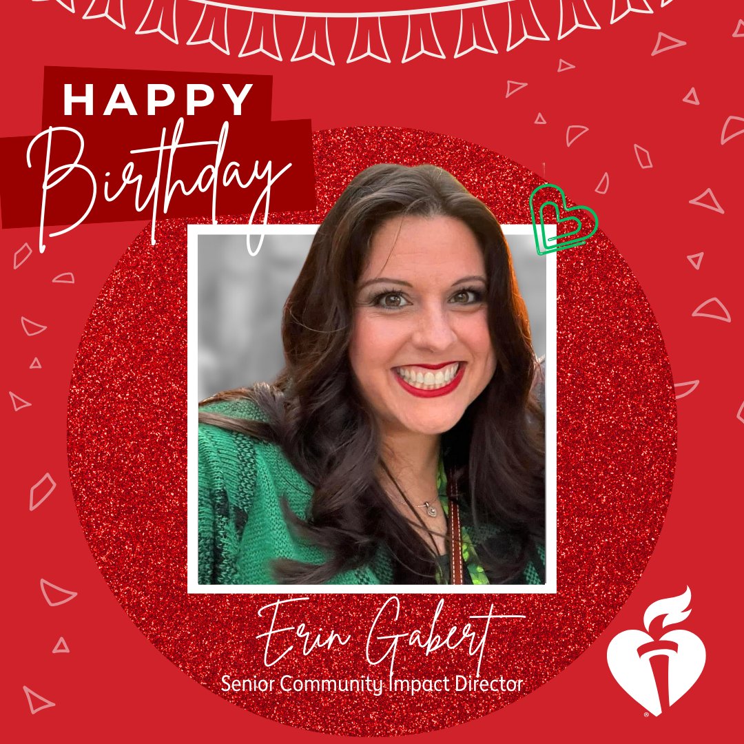 🎂💓 Today, we celebrate more than a birthday — we celebrate the heart of our mission: amazing teammates like Erin Gabert, our Sr. Community Impact Director! Happy Birthday! 🎉