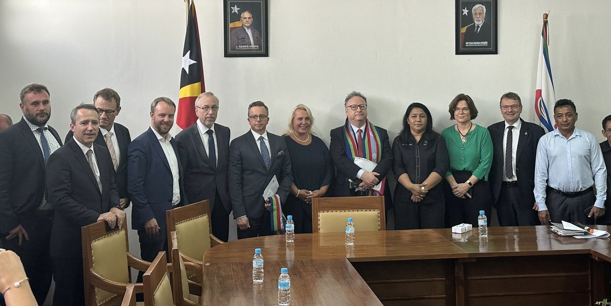 EPinASEAN's tweet image. In Dili, @Europarl_EN ACP delegation met with Ambs of ASEAN member states, like-minded countries, NGOs and international organizations. 

A historic moment just one month before Timor-Leste joins ASEAN—strengthening regional cooperation and partnership. 

#TimorLeste   #ACP