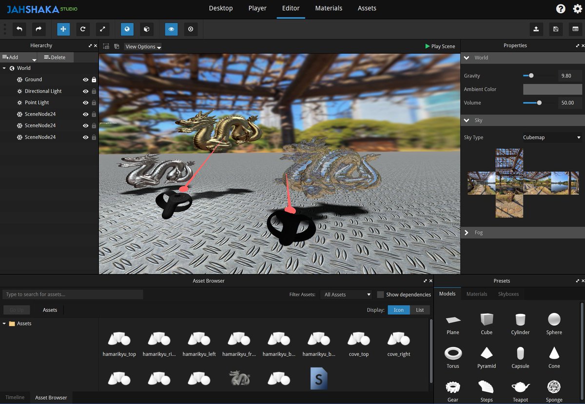 Can I get a GM?

Spent the weekend cooking for Web3! We got full Oculus support working in <a href="/jahshakafx/">jahshakafx</a> so you will be able to build for the future in VR with our free, open source app! Find out more at jahshaka.com

3D is the Alpha🔥