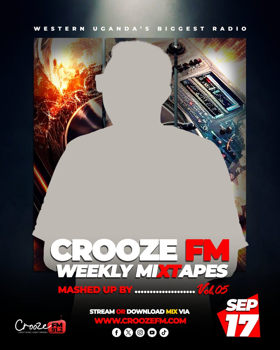 912CroozeFM's tweet image. 🚨 Something’s cooking at Crooze FM…🚨

A new player has entered the Crooze FM Weekly Mixtape lineup 👀🎶

The mystery Deejay is about to shake things up in Volume 05 🔥

Who could it be? 🤔

#CroozeFMMixtape 
#NewVibes 
#MysteryDJ