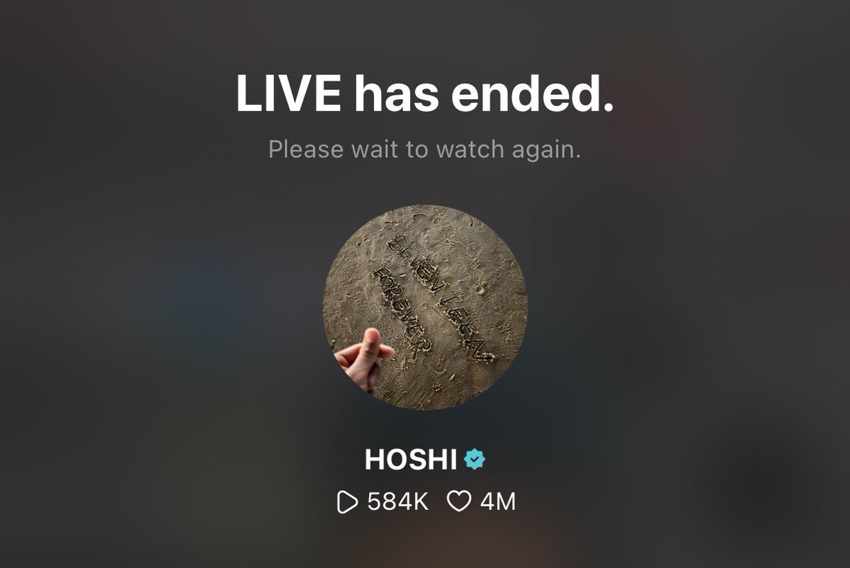 “live has ended.” so as my life 💔