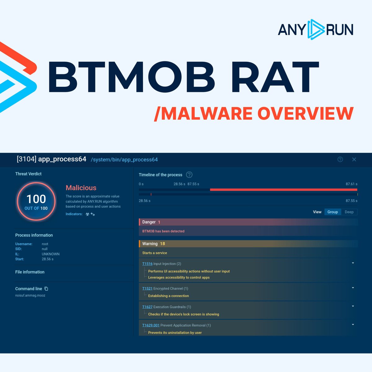 🚨 BTMOB RAT is rewriting mobile cybersecurity rules in 2025! This $5K  Android #malware weaponizes accessibility features for live screen control,  banking overlay attacks, and crypto theft. 👨‍💻 Learn its spread, impact