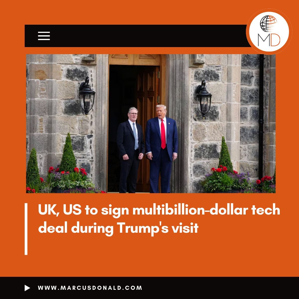 The United Kingdom and the U.S. are preparing to sign a landmark technology agreement in the coming days as part of President Donald Trump’s visit to the UK, the British Embassy in Washington said on Saturday.  
reuters.com/world/uk/uk-us…