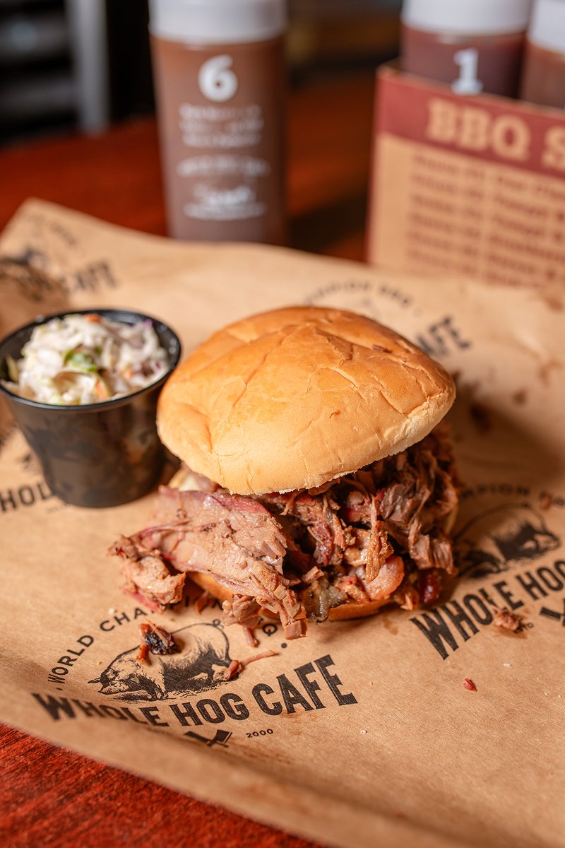 wholehogcafe's tweet photo. We have a smoky and tender Chopped Brisket Sandwich ready for you today!
🏆World Champion BBQ
🎉25 years in 2025
🕕Open 7 days a week
🍽️ Dine in or to-go
📱Order online and app / https://t.co/3daOk6YkbM
#wearethewholehog #arkansasbbq #BBQNation #bbqlovers #hogheaven #25in25 https://t.co/0ydqPoj0fW