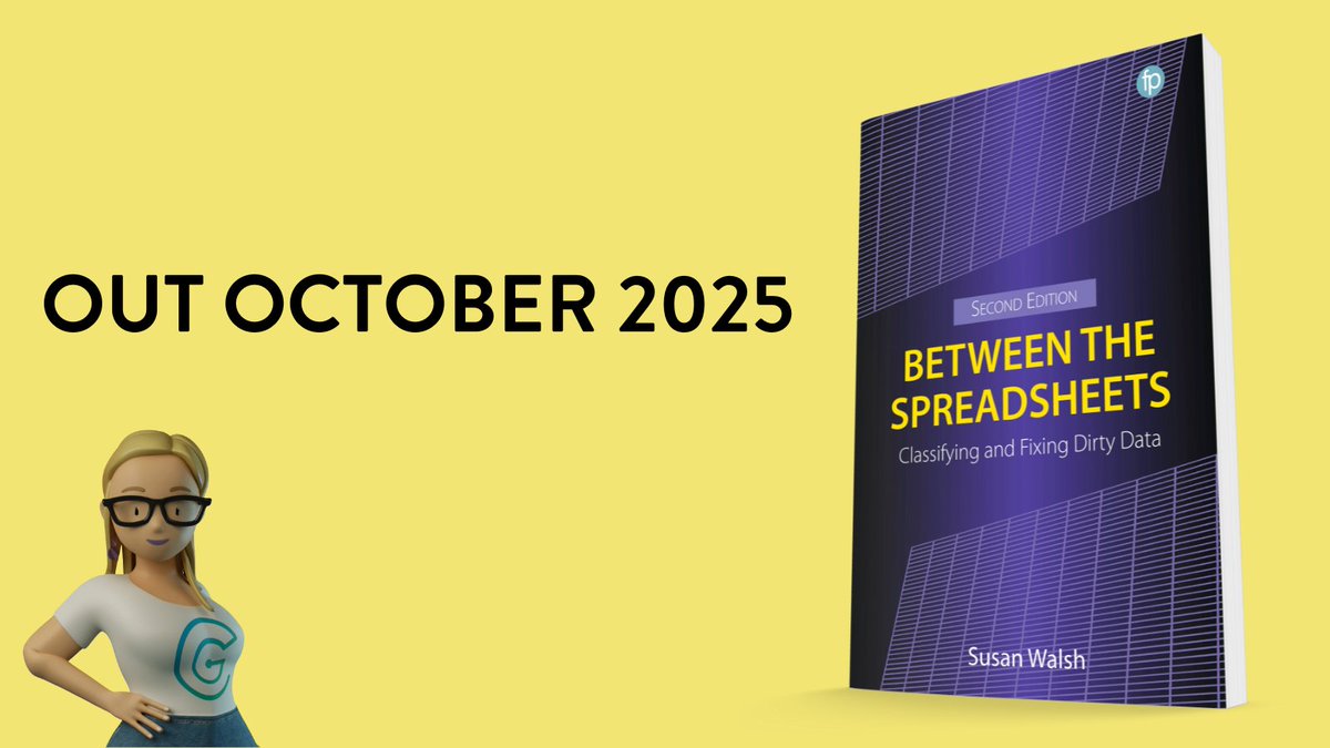 facetpublishing's tweet image. The second edition of Between the Spreasheets by @ClassificationG is coming out in less than a month! Ideal for anyone working with data, it will give you the confidence and skills to improve your data. Get ready to fix your dirty data and pre-order now👇
facetpublishing.co.uk/page/detail/be…