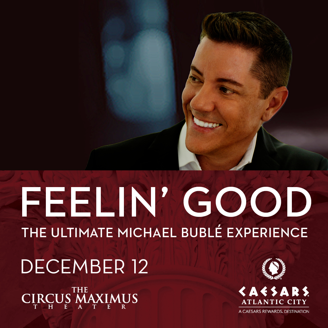 Experience Feelin’ Good – The Ultimate Michael Bublé Tribute on Friday, December 12th at Circus Maximus Theater! 

Presale | Wednesday, 9/17 at 10 a.m. | CODE: FEELIN
On Sale | Friday, 9/19 at 10 a.m.

bit.ly/4nlt8zG