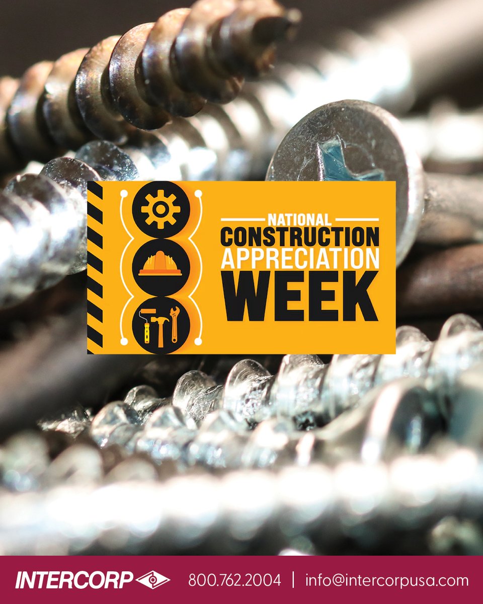 intercorpusa's tweet photo. It’s National Construction Appreciation Week! We honor the men & women who build America’s backbone—contractors, distributors, engineers & suppliers. Intercorp is proud to stand with you in driving safety, quality & excellence every day. #IntercorpStrong https://t.co/iBgkcsNsIv