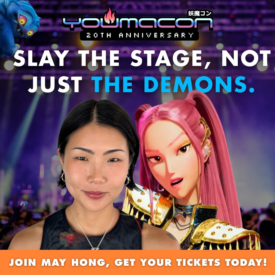 🌟 May Hong is heading to Youmacon! 🌟

Known as Mira in Netflix’s #KpopDemonHunters, the #1 global hit, May is bringing her star power straight to Detroit. Get ready to slay the stage (and maybe a few demons 👀). Don’t miss your chance to meet her this year at #Youmacon!