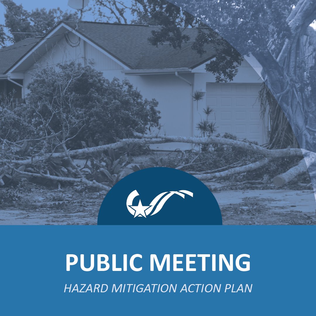 Tomorrow! Join the Brazos Community Emergency Operations for a public meeting regarding the Hazard Mitigation Action Plan.

📅Sept. 16
🕑6-7:30 p.m.
📍110 N. Main Street STE. 100 Bryan, TX

Learn about the plan and share your feedback. More information: em.brazoscountytx.gov.