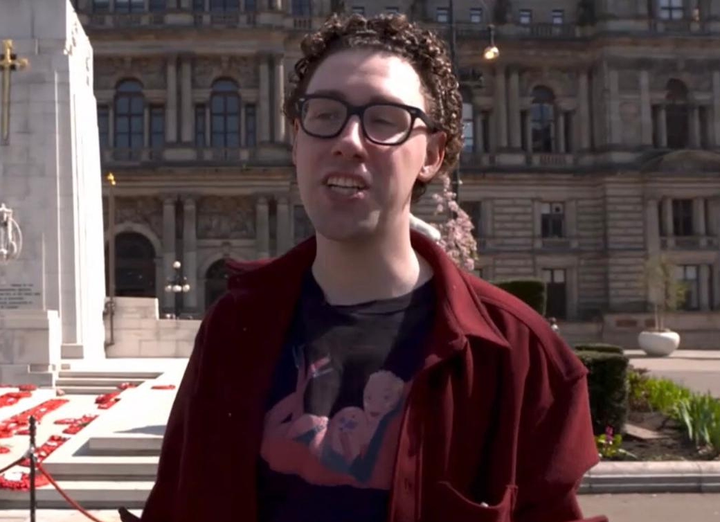 WingsScotland's tweet image. This is &quot;Tom Harlow&quot;, aka &quot;The Cabaret Against Hate Speech&quot;. He likes to drown out women who try to speak in public. His real name is Thomas Michael Moncrieff Carlin, he&apos;s from Rutherglen, and Creative Scotland fund him with thousands of pounds of your money.