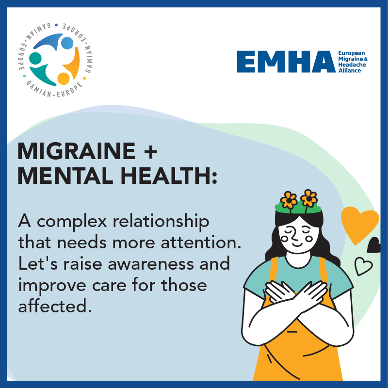 #EuropeanMigraineDayofAction reminded us: migraine affects both body &amp; mind.

18 September 2025 WEBINAR: MIGRAINE &amp; MENTAL HEALTH: A CALL FOR INTEGRATED CARE

🗓️ Register: shorturl.at/ovVvn
#EuropeanMigraineDay #Migraine #MentalHealth