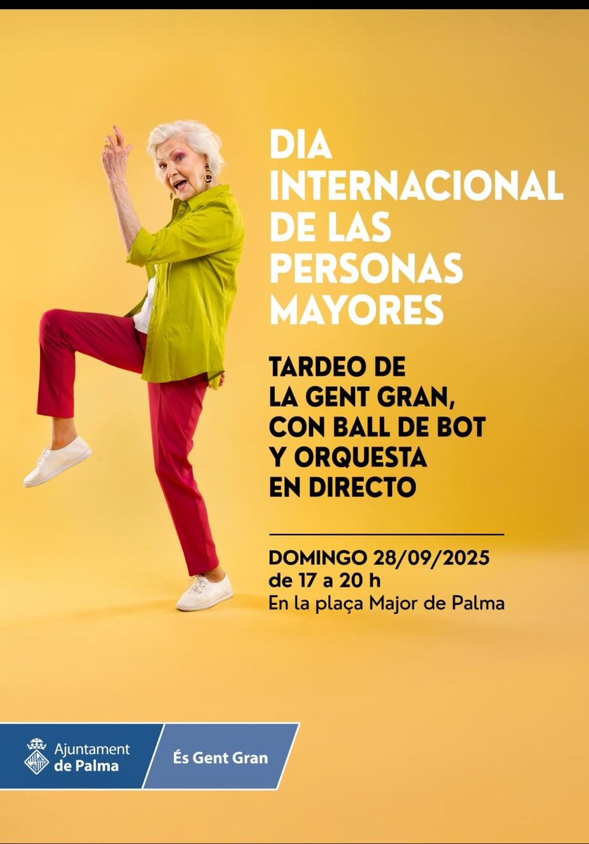 L'equip de govern del PP, després de l'èxit de la festa de la "Diada" ens presenta aquest cartell, i en castellà. El tardeo està molt bé, però està millor cuidar dels nostres majors i respectar la nostra llengua.