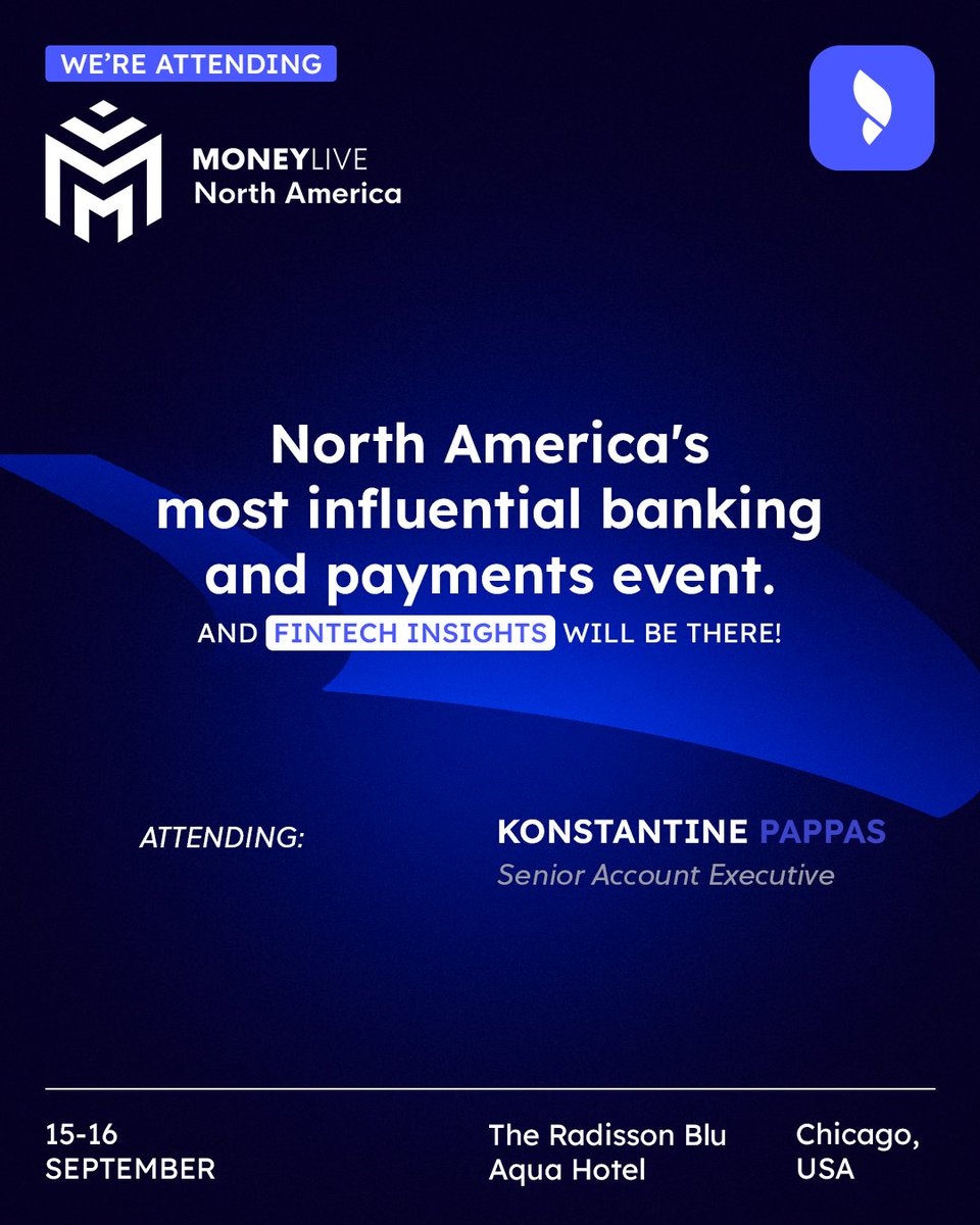 fintechins1ghts's tweet image. Day 1 at @Money_LIVE_ NorthAmerica! At #FinTechInsights we can help you:

🚀 Accelerate product development time
📊 Enhance decision-making through accurate benchmarking
🔍 Uncover market gaps quickly

Meet Konstantine Pappas 👉 urls.fintechinsights.io/42tBRrA

#MoneyLIVE #DigitalBanking