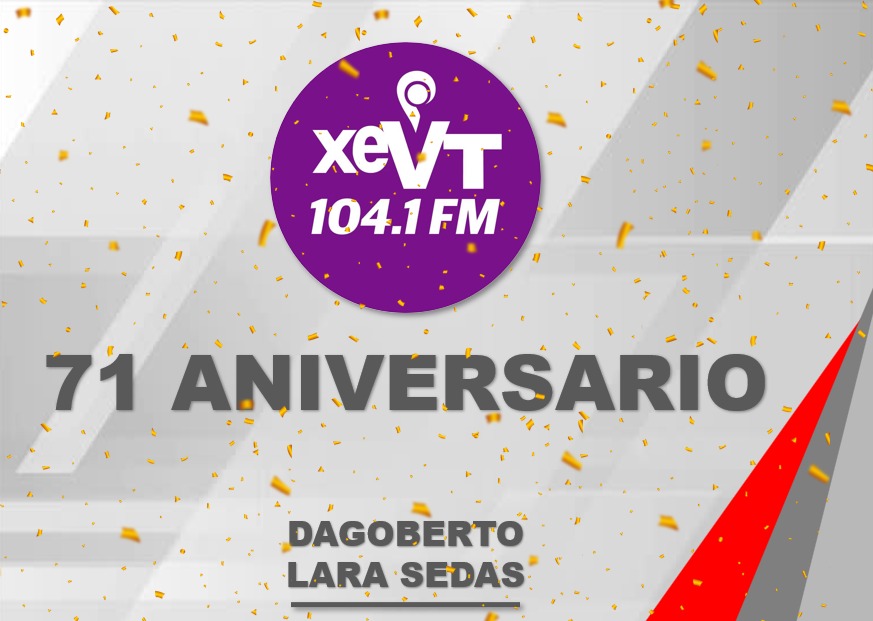 Lara_Sedas's tweet image. Felicidades a XEVT 104.1 FM por su 71° aniversario. Un referente de credibilidad y compromiso con Tabasco, VOZ DEL PUEBLO

¡Que sigan los éxitos! 🟢⚪🔴