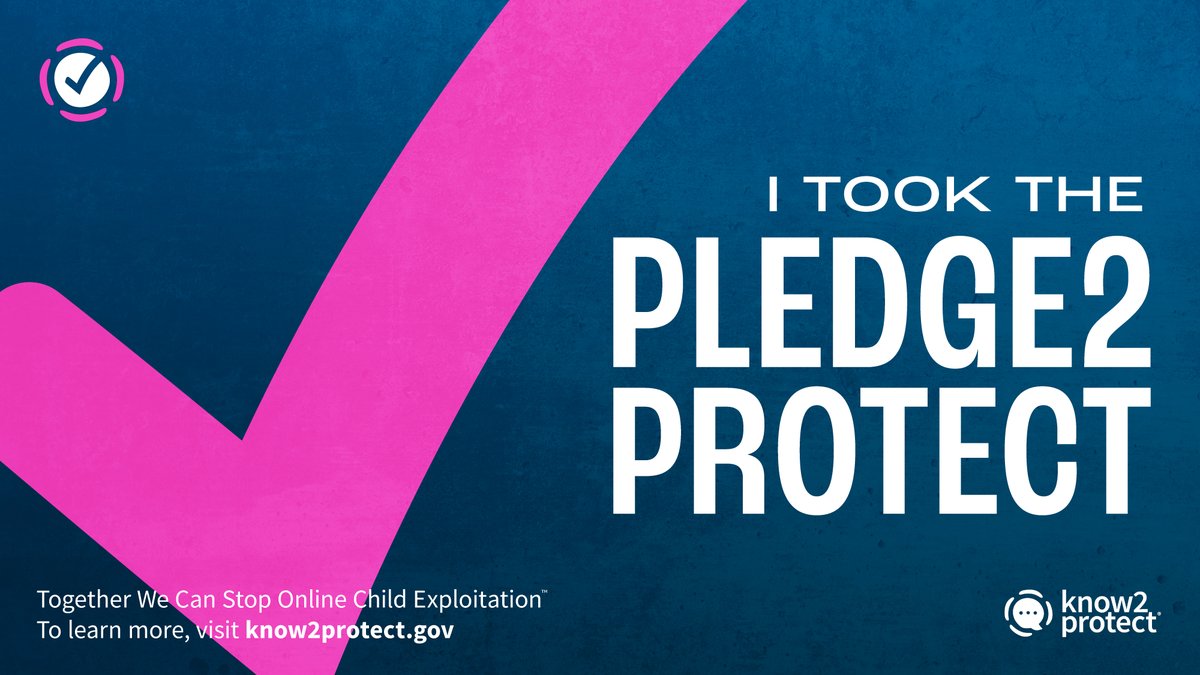 The #Pledge2Protect kids online starts now! Pledge2Protect is the official call-to-action of <a href="/Know2Protect/">Know2Protect</a>. The mission is simple: Challenge people to commit to protecting kids online by taking, and then passing, the #Pledge2Protect. Join the movement: hubs.la/Q03H_wtV0